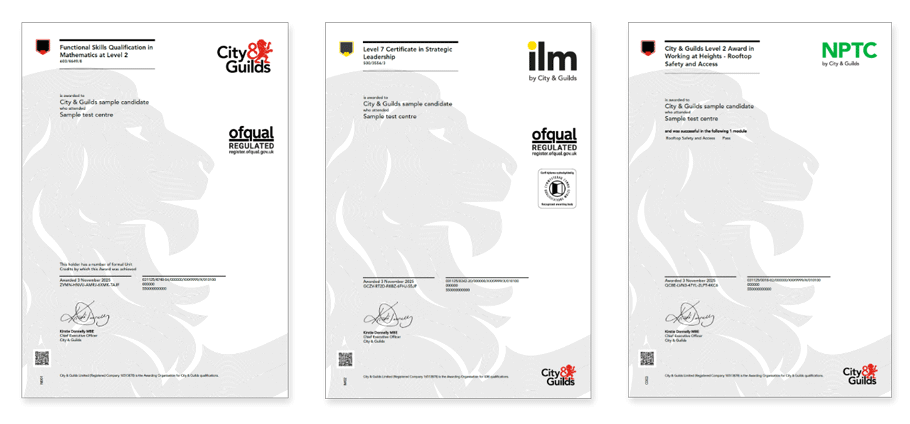 certificate thumbnails for websites