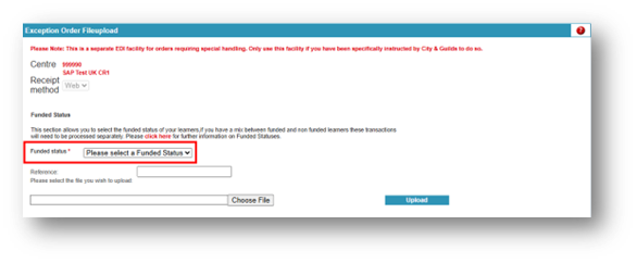 Exception order processing snapshot