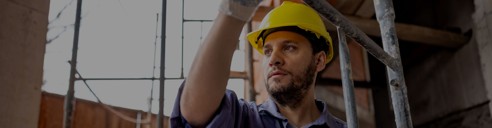 construction sector landing banner